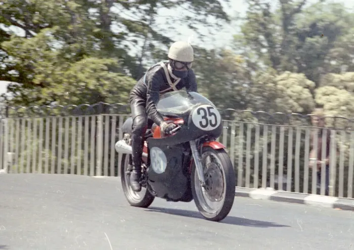 Framed Print : Ian Burne (AJS) 1965 Junior TT Framed Print : Ian Burne (AJS) 1965 Junior TT