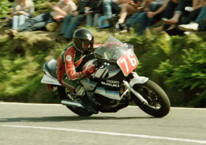Framed Print : Ian Lougher (Suzuki) 1984 Production TT Framed Print : Ian Lougher (Suzuki) 1984 Production TT