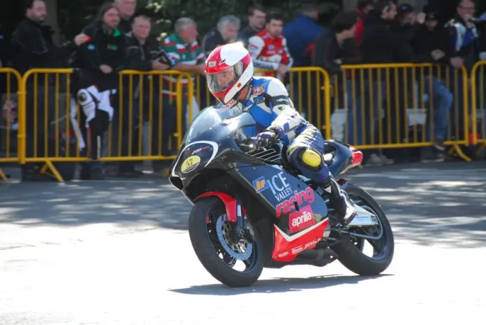Framed Print : Ian McMillan (Aprilia) 2014 Parade Lap Framed Print : Ian McMillan (Aprilia) 2014 Parade Lap