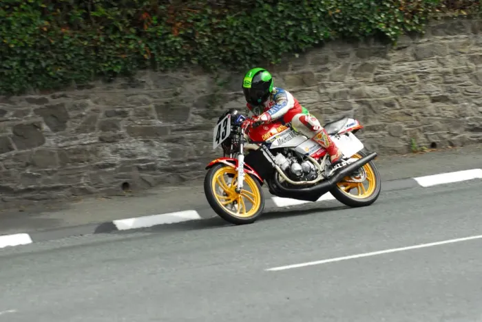 Framed Print : Ian Morris (Yamaha) 2013 Manx Grand Prix Parade Framed Print : Ian Morris (Yamaha) 2013 Manx Grand Prix Parade