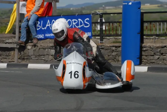 Framed Print : Ian Salter & Debbie Salter (Norton) 2007 Pre TT Classic Framed Print : Ian Salter & Debbie Salter (Norton) 2007 Pre TT Classic