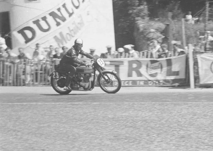 Framed Print : ivan Wicksteed (Triumph) 1951 Senior Clubman TT Framed Print : ivan Wicksteed (Triumph) 1951 Senior Clubman TT