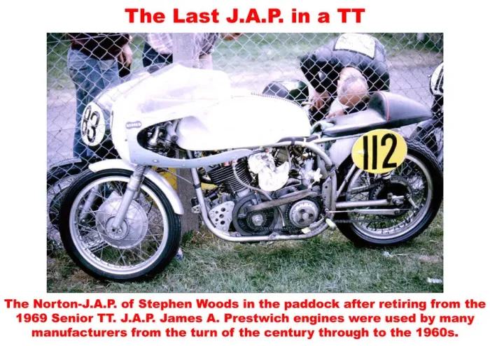 Framed Print : The last J. A. P. in a TT Framed Print : The last J. A. P. in a TT