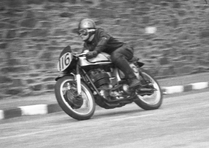 Framed Print : J L Ginger Payne (Norton) 1958 Junior Newcomers Manx Grand Prix Framed Print : J L Ginger Payne (Norton) 1958 Junior Newcomers Manx Grand Prix
