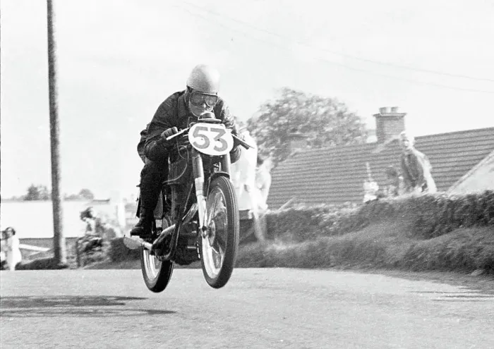 Framed Print : J McIlgrath AJS 1952 Junior Ulster Grand Prix Framed Print : J McIlgrath AJS 1952 Junior Ulster Grand Prix