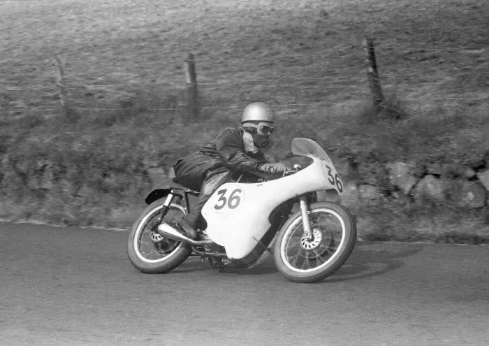 Framed Print : Jack Ahearn (AJS) 1958 Junior Ulster Grand Prix Framed Print : Jack Ahearn (AJS) 1958 Junior Ulster Grand Prix