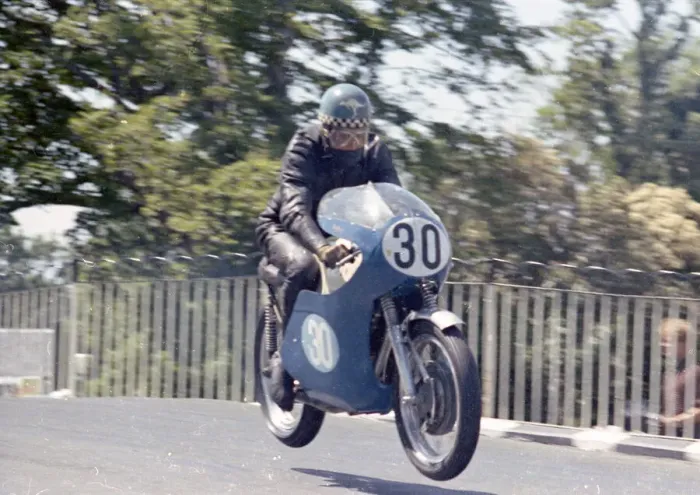 Framed Print : Jack Findlay (AJS) 1965 Junior TT Framed Print : Jack Findlay (AJS) 1965 Junior TT