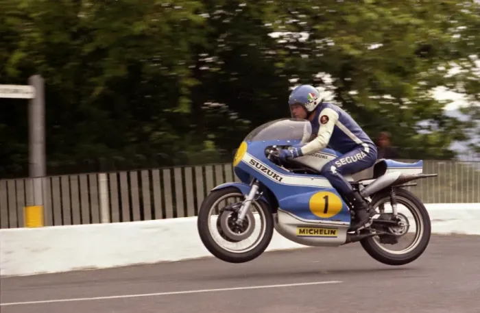 Framed Print : Jack Findlay (Suzuki) 1974 Senior TT