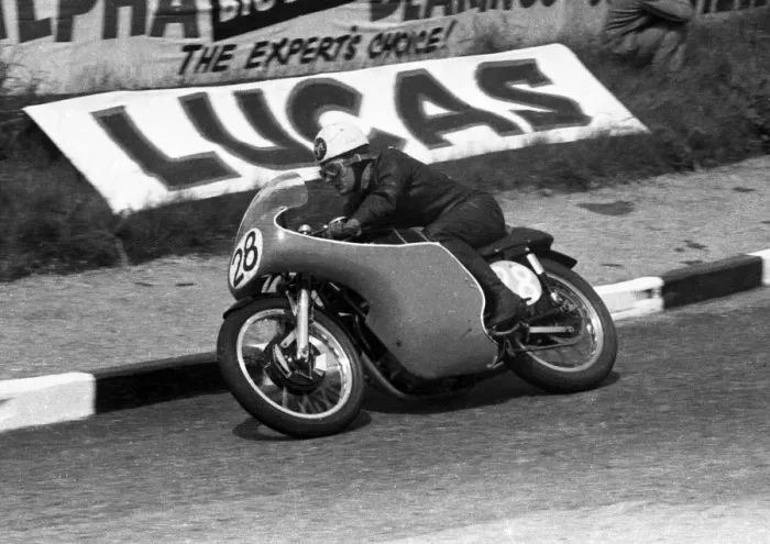 Framed Print : Jack Wood (AJS) 1958 Junior TT Framed Print : Jack Wood (AJS) 1958 Junior TT