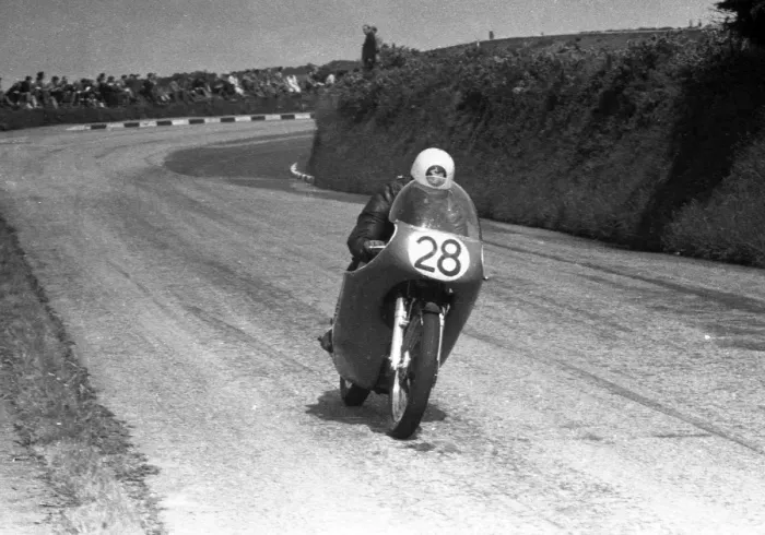 Framed Print : Jack Wood (AJS) 1958 Junior TT Framed Print : Jack Wood (AJS) 1958 Junior TT