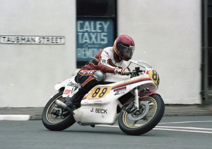 Framed Print : Jakob Beck (Yamaha) 1981 Senior TT Framed Print : Jakob Beck (Yamaha) 1981 Senior TT