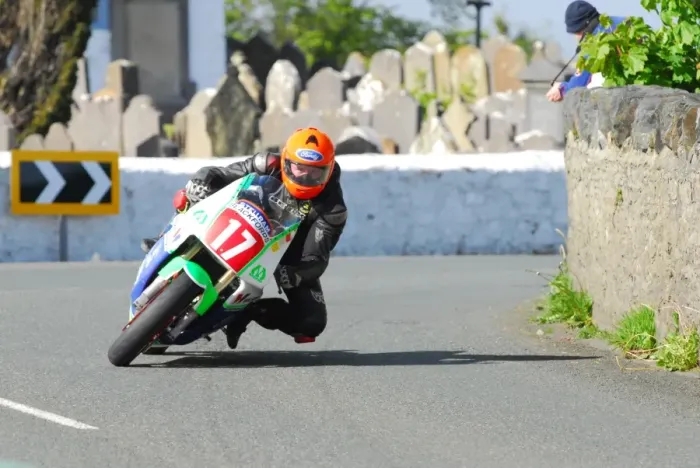 Framed Print : James Ford (Kawasaki) 2015 Pre TT Classic