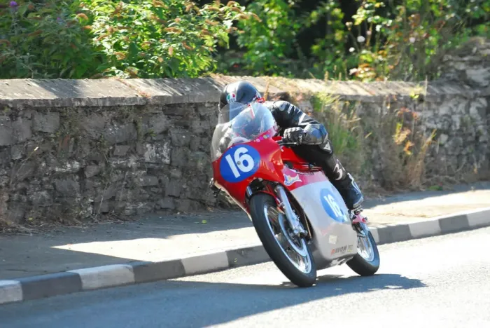 Framed Print : James Hillier (Honda) 2015 350 Classic TT