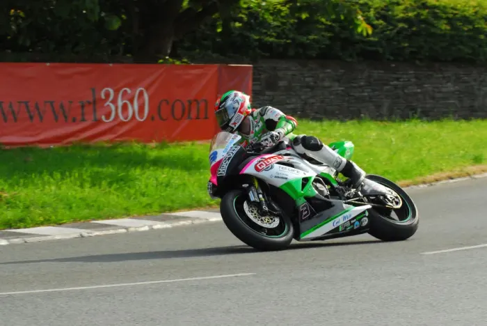 Framed Print : James Hillier (Kawasaki) 2017 Supersport TT