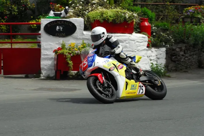 Framed Print : James Mccullagh (Honda) 2013 Superstock TT