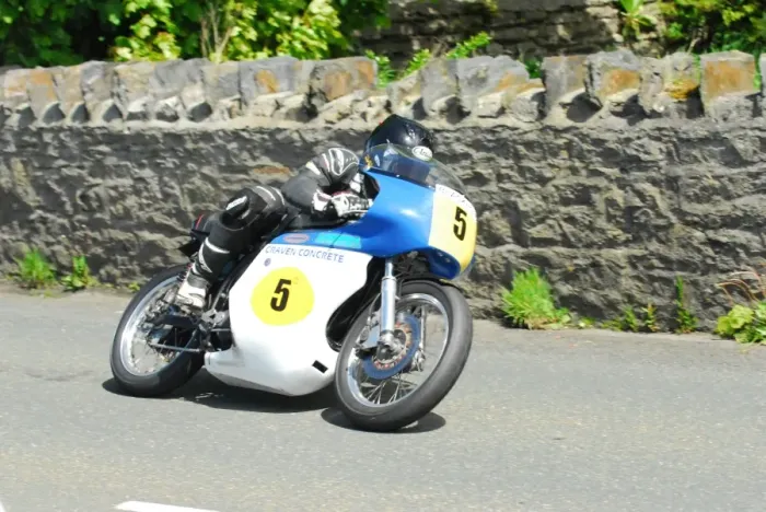 Framed Print : Jamie Coward (Norton) 2015 Pre TT Classic