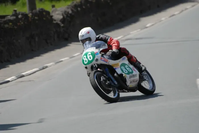 Framed Print : Jamie O Brien (Greeves) 2007 Pre TT Classic