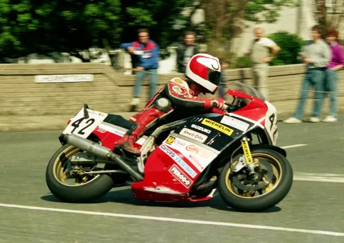 Framed Print : Jamie Whitham (Suzuki) 1987 Formula One TT Framed Print : Jamie Whitham (Suzuki) 1987 Formula One TT