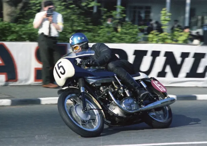 Framed Print : Jan Strijbis (Triumph) 1967 Production 750cc TT Framed Print : Jan Strijbis (Triumph) 1967 Production 750cc TT