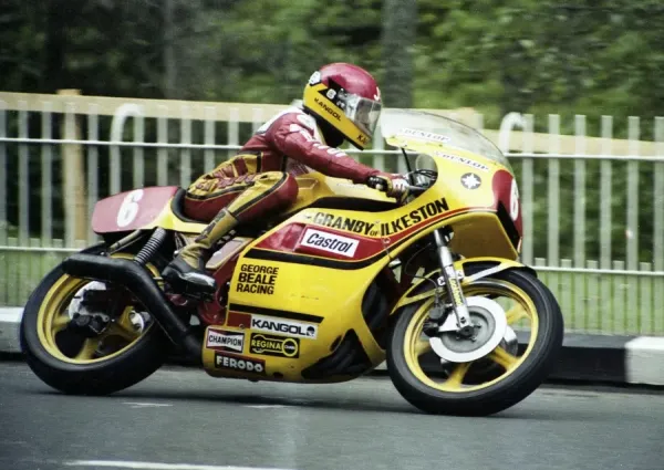 Jeff Sayle (Granby Honda) 1980 Formula One TT Print. Art Prints