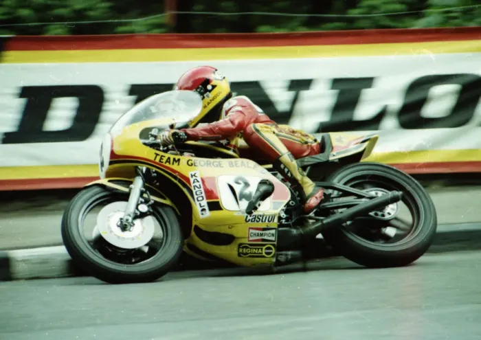 Framed Print : Jeff Sayle (Yamaha) 1980 Classic TT