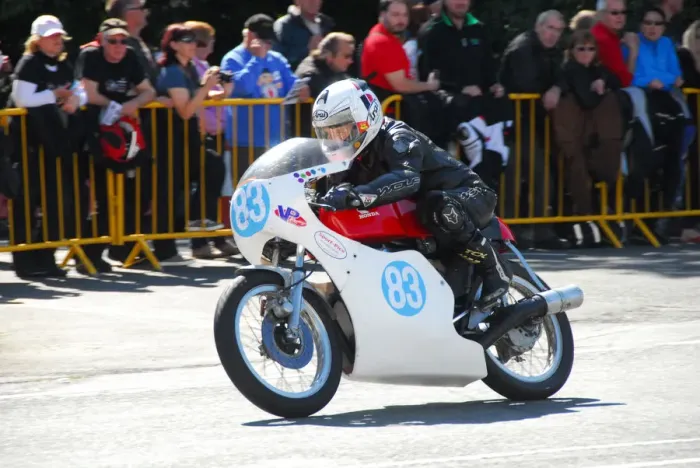 Framed Print : Jeff Smith (Honda) 2014 350 Classic TT