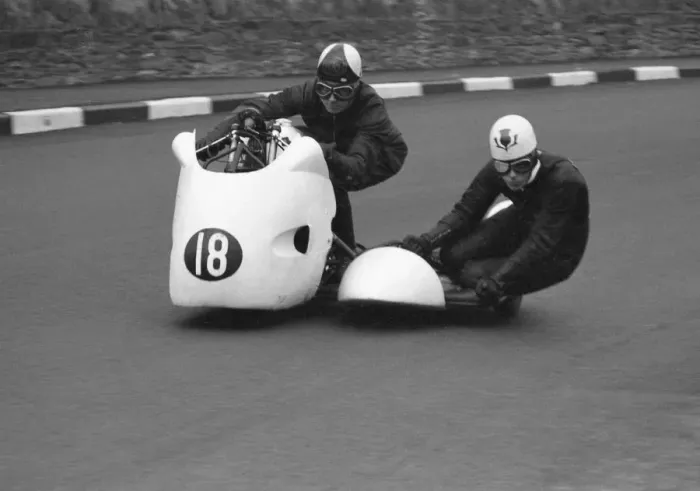 Framed Print : Jim Bollington & C F Campbell (Triumph) 1961 Sidecar TT Framed Print : Jim Bollington & C F Campbell (Triumph) 1961 Sidecar TT