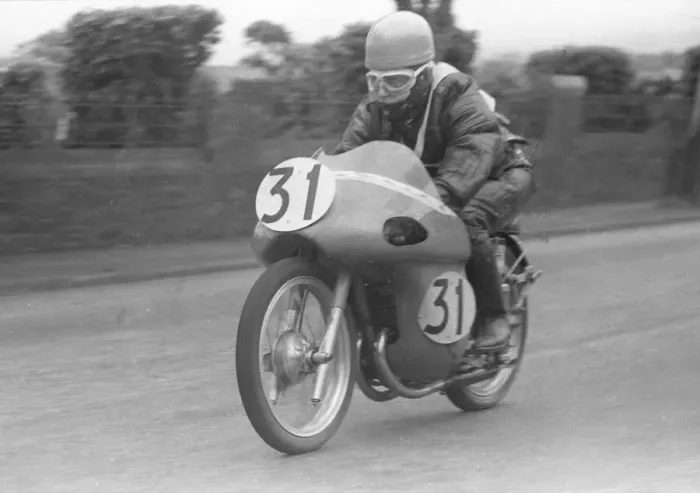 Framed Print : Jim Bound (Montesa) 1957 Ultra Lightweight TT Framed Print : Jim Bound (Montesa) 1957 Ultra Lightweight TT