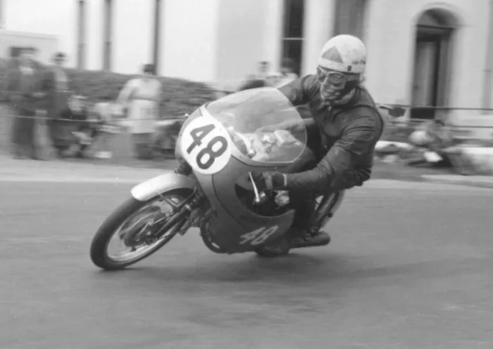 Framed Print : Jim Curry (Honda) 1966 Lightweight TT