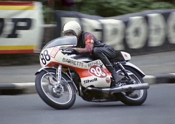 Framed Print : Jim Evans (Yamaha) 1973 Production TT Framed Print : Jim Evans (Yamaha) 1973 Production TT