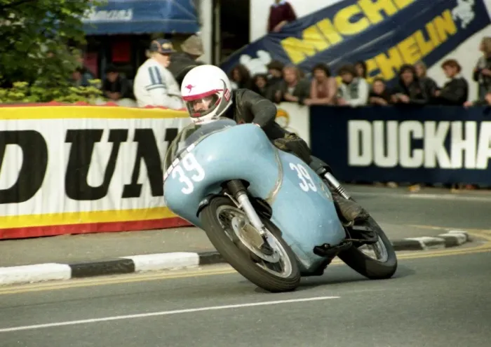Framed Print : Jim Scaysbrook (AJS) 1984 Classic TT Framed Print : Jim Scaysbrook (AJS) 1984 Classic TT