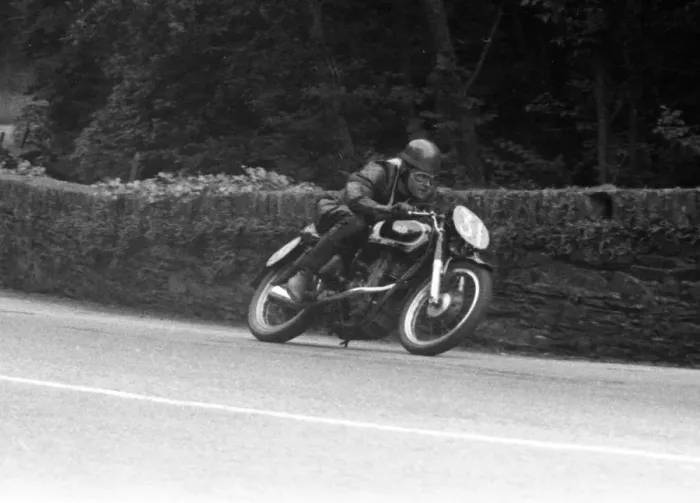 Framed Print : Jimmy Morton (AJS) 1956 Junior Manx Grand Prix Framed Print : Jimmy Morton (AJS) 1956 Junior Manx Grand Prix