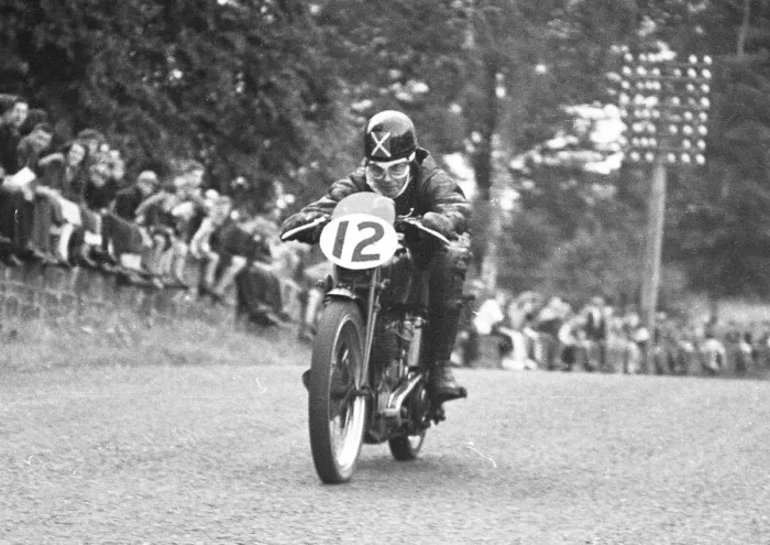 Framed Print : Jock McCredie (Excelsior) 1953 Lightweight Ulster Grand Prix Framed Print : Jock McCredie (Excelsior) 1953 Lightweight Ulster Grand Prix