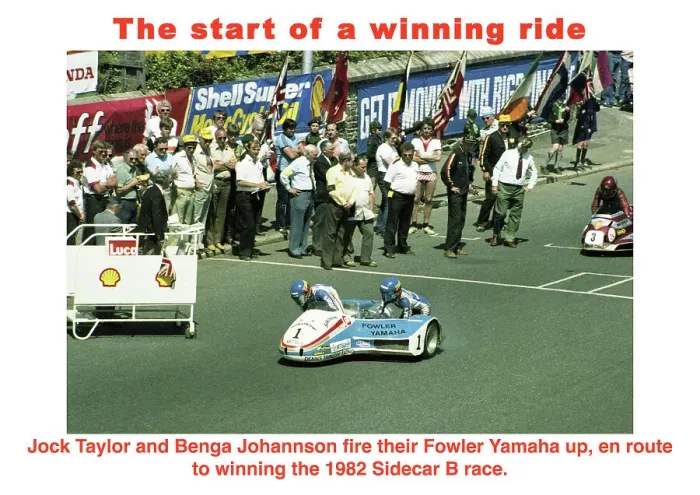 Framed Print : Jock Taylor Benga Johannson Fowler Yamaha 1982 Sidecar TT Framed Print : Jock Taylor Benga Johannson Fowler Yamaha 1982 Sidecar TT