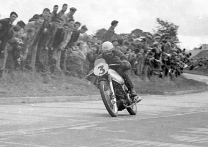 Framed Print : Jock West (AJS) 1950 Senior Ulster Grand Prix Framed Print : Jock West (AJS) 1950 Senior Ulster Grand Prix