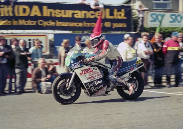 Framed Print : Joe Toner (Suzuki) 1987 Production B TT Framed Print : Joe Toner (Suzuki) 1987 Production B TT