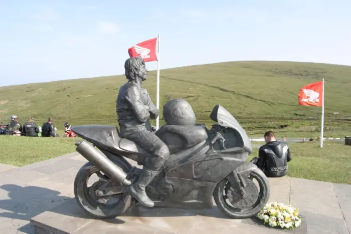 Framed Print : The Joey Dunlop Memorial, The Bungalow, 2005 TT Framed Print : The Joey Dunlop Memorial, The Bungalow, 2005 TT