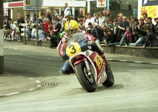 Joey at Parliament Square; 1984 Senior TT