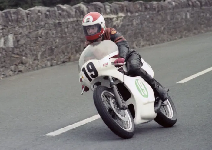 Framed Print : John Baker (Wilkinson Yamaha) 1981 Southern 100