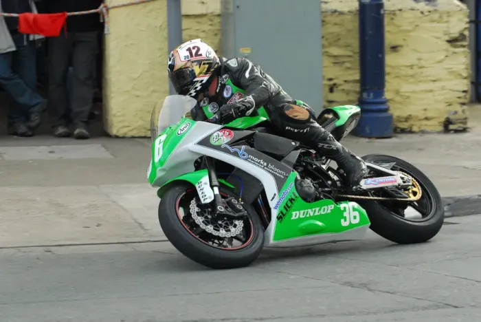 Framed Print : John Barton (Kawasaki) 2012 Lightweight TT