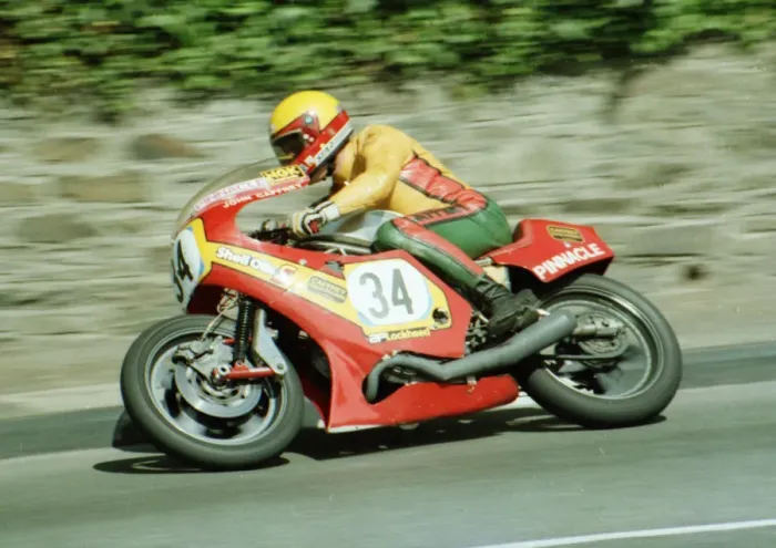 Framed Print : John Caffrey (Ducati) 1984 Formula One TT Framed Print : John Caffrey (Ducati) 1984 Formula One TT