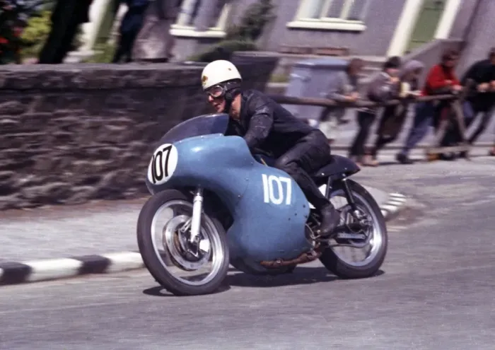 Framed Print : John Denty (AJS) 1965 Junior TT Framed Print : John Denty (AJS) 1965 Junior TT