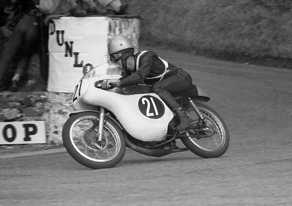 John Grace (Montesa) at Governors Bridge: 1961 Ultra Lightweight TT