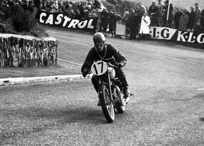 Framed Print : John Griffith (Triumph) 1955 Senior Clubman TT Framed Print : John Griffith (Triumph) 1955 Senior Clubman TT