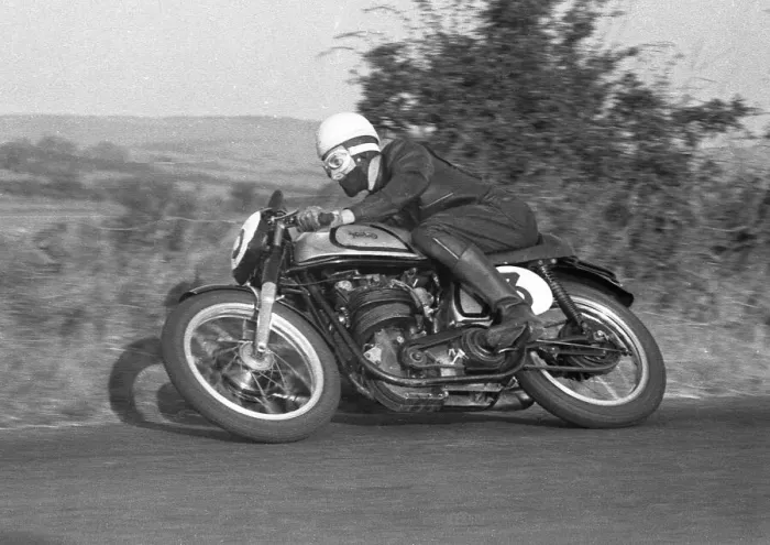 Framed Print : John Hartle (Norton) 1955 Junior Ulster Grand Prix Framed Print : John Hartle (Norton) 1955 Junior Ulster Grand Prix