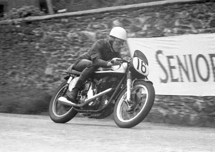 Framed Print : John Hartle (Norton) 1956 Junior TT Framed Print : John Hartle (Norton) 1956 Junior TT