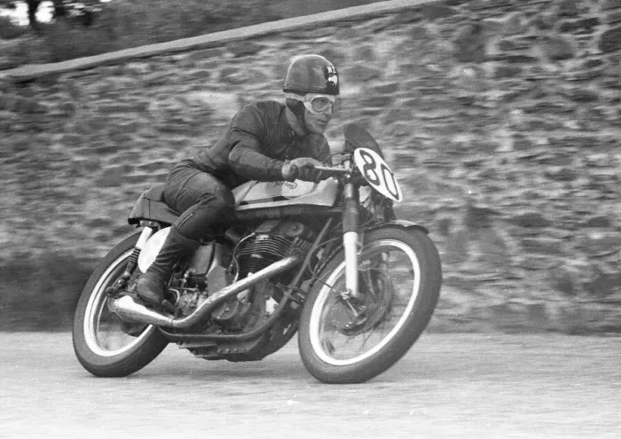 Framed Print : John Hempleman (Norton) 1957 Junior TT Framed Print : John Hempleman (Norton) 1957 Junior TT