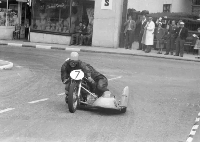 Framed Print : John Horan & J A Bowden (Norton) 1959 Sidecar TT Framed Print : John Horan & J A Bowden (Norton) 1959 Sidecar TT