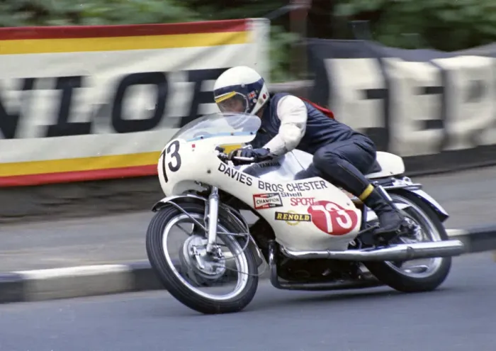 Framed Print : John Hughes (Yamaha) 1973 Production TT Framed Print : John Hughes (Yamaha) 1973 Production TT