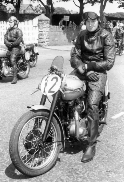 Framed Print : John Hurlstone (Triumph) 1956 Senior Clubman TT Framed Print : John Hurlstone (Triumph) 1956 Senior Clubman TT